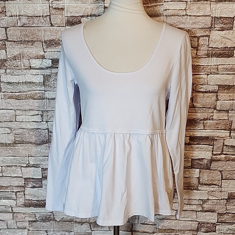 Frankee & Skylarr Brand New Women's White Long Sleeve Top